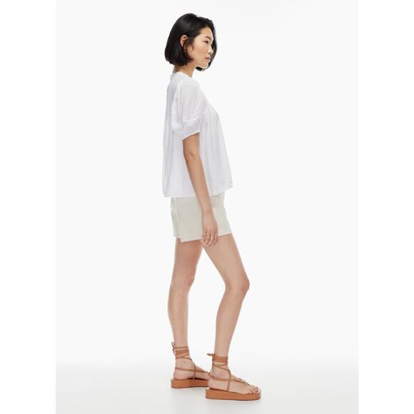 Wilfred Wallflower Blouse Crew Neck Lace Trim White - S - Picture 5 of 7